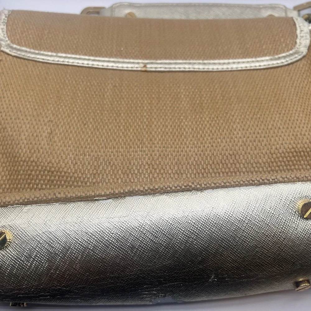 Tory Burch Beige Woven Shoulder Bag 2011 Authentic Reclamation Project